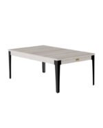 Table de billard convertible 7 ft – style moderne Oslo chêne grisé avec pieds noirs et surface ardoise – Image 3