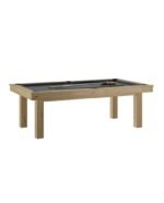 Table billard convertible chêne sablé 7 ft – billard à manger multi‑fonction – Image 3