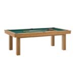 Table de billard convertible 7 ft – bois noyer venice avec ardoise monobloc et option table à manger