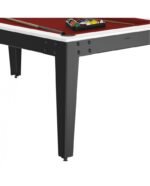 Table billard convertible blanc 7 ft – meuble de jeu et salle à manger – Image 2