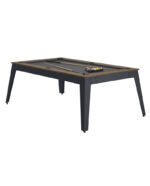 Table de billard convertible 7 ft – style industriel châtaignier avec surface ardoise – Image 5