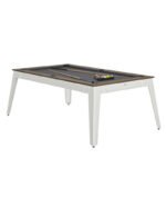 Table de billard convertible 7 ft – style industriel châtaignier avec surface ardoise