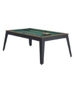 Table de billard convertible 7 ft – style industriel châtaignier avec surface ardoise – Image 4