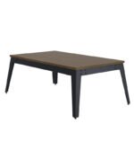 Table de billard convertible 7 ft – style industriel châtaignier avec surface ardoise – Image 3