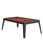 Table de billard convertible 7 ft – style industriel châtaignier avec surface ardoise – Image 2