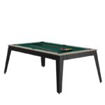 Table billard convertible chêne et métal 7 ft – meuble multi‑fonction pour jeu et repas