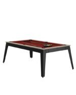 Table billard convertible chêne et métal 7 ft – meuble multi‑fonction pour jeu et repas – Image 6