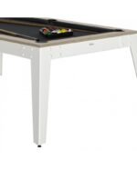Table billard convertible chêne et métal 7 ft – meuble multi‑fonction pour jeu et repas – Image 3