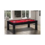 Table Billard Convertible 7 ft – Design Noir Moderne avec Plateau Multifonction