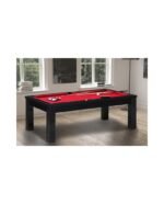 Table Billard Convertible 7 ft – Design Noir Moderne avec Plateau Multifonction