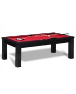 Table Billard Convertible 7 ft – Design Noir Moderne avec Plateau Multifonction – Image 7