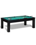 Table Billard Convertible 7 ft – Design Noir Moderne avec Plateau Multifonction – Image 6