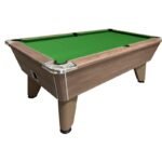 Table Billard de Café 7 ft – Finition Chêne Foncé avec Surface de Jeu Professionnelle