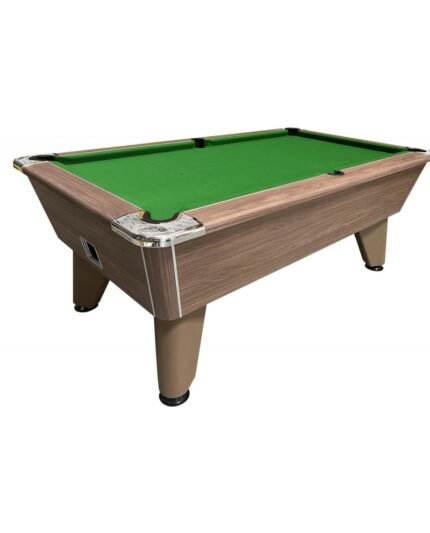 Table Billard de Café 7 ft – Finition Chêne Foncé avec Surface de Jeu Professionnelle