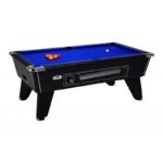Billard de café noir 7 ft avec monnayeur – table de pool professionnelle