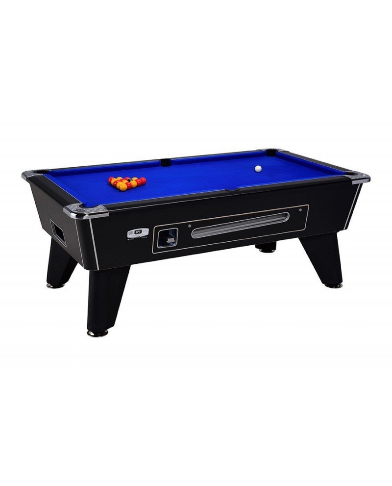 table-billard-de-cafe-omega-noir-a-monnayeur Billard de café noir 7 ft avec monnayeur – table de pool professionnelle – Image 1