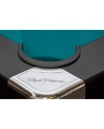 Table de billard américain 7 ft – finition noir avec tapis vert et descente centralisée des billes – Image 7