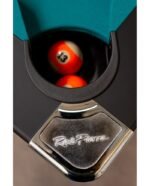 Table de billard américain 7 ft – finition noir avec tapis vert et descente centralisée des billes – Image 4