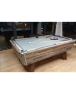 Table de billard de café 7 ft avec monnayeur – finition vintage classique – Image 3