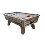 Table de billard de café 7 ft avec monnayeur – finition vintage classique
