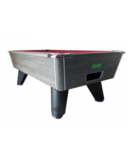 Table de billard de café 7 ft finition rustique avec monnayeur – billard Pool anglais complet
