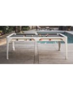 Table de billard 7 ft Hyphen blanc – design intérieur & extérieur avec surface de jeu résistante – Image 19